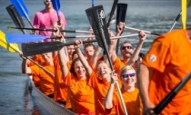 Zahájení letní turistické sezóny Lipno 2015 spojené se závody dračích lodí